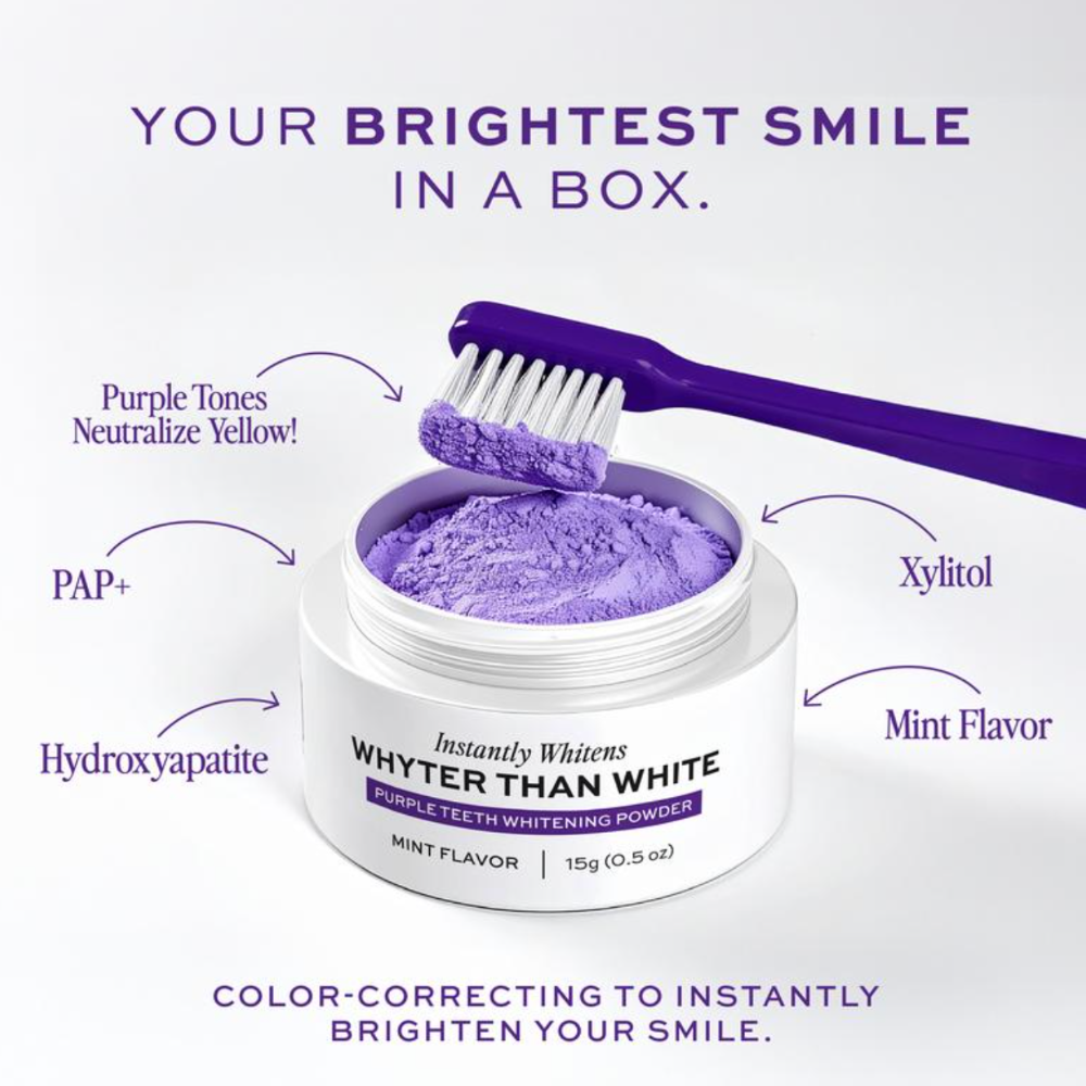 Purple Teeth Whitening Powder