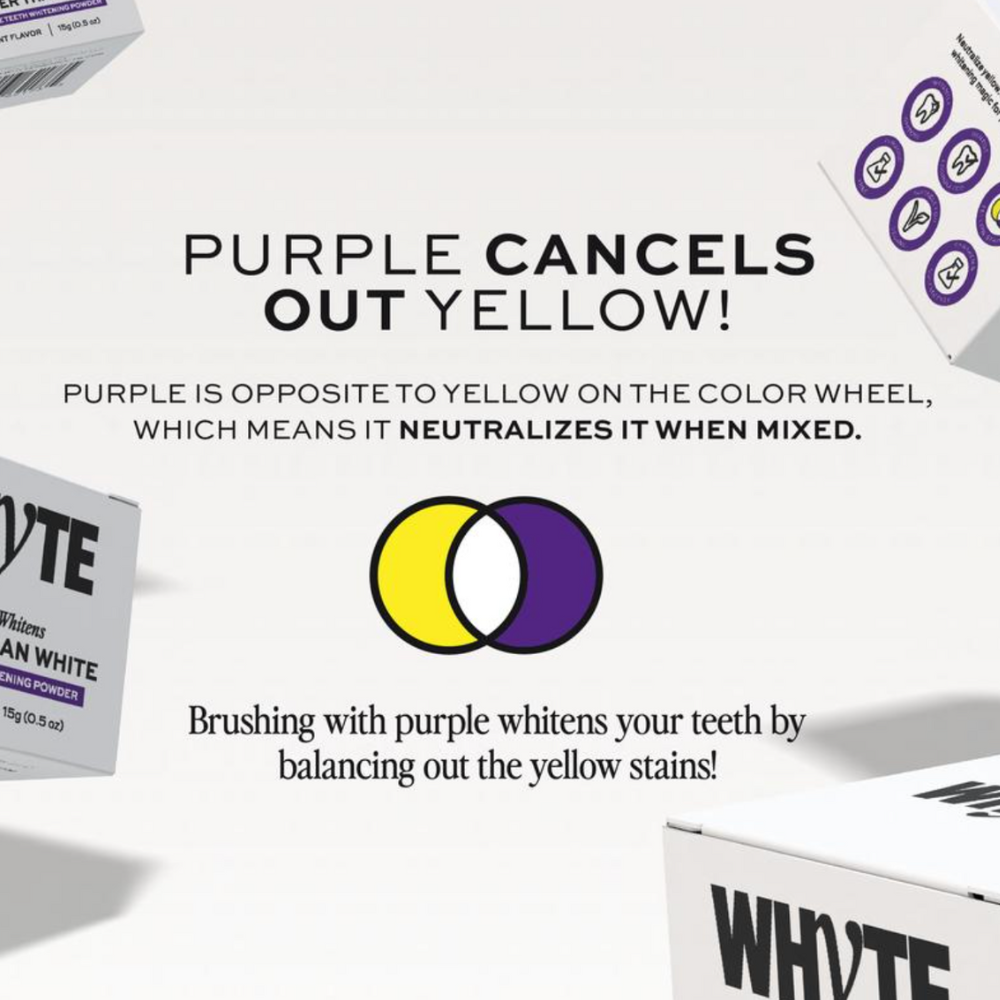 Purple Teeth Whitening Powder
