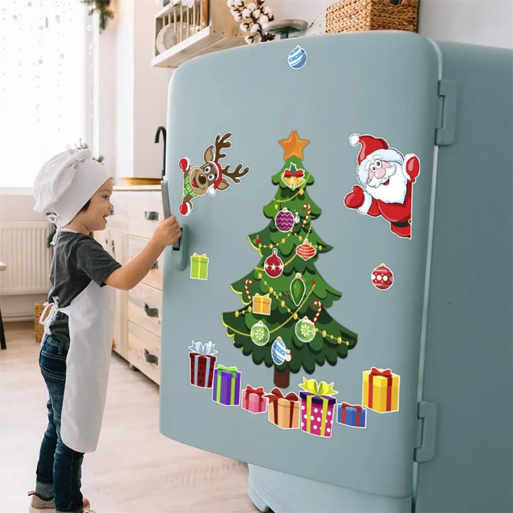 Christmas Themed Magnetic Stickers Tree