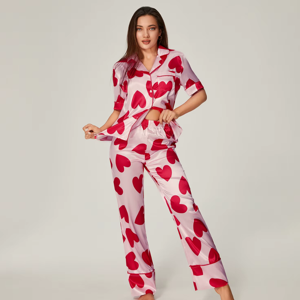 Red Hearts PJ Set