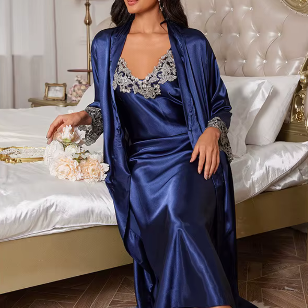 Silk Robe Set Nightgown