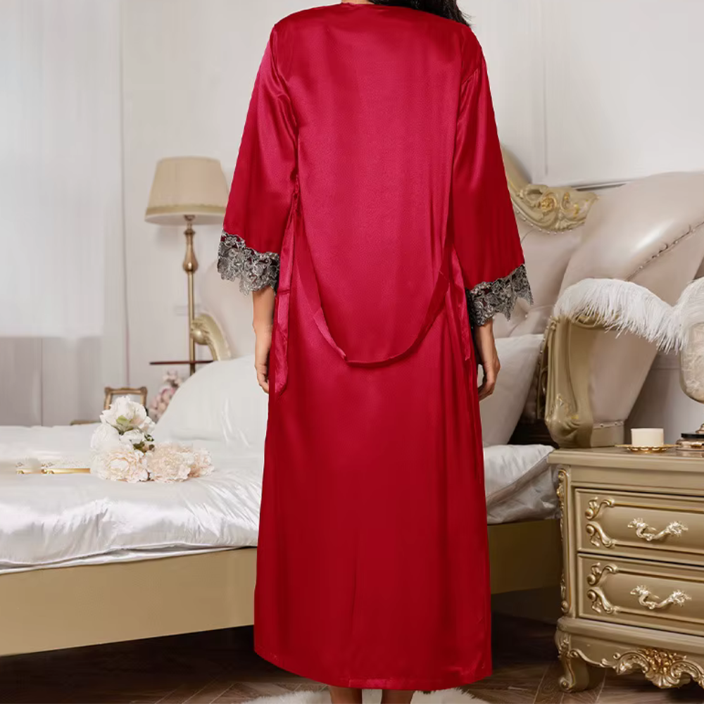 Silk Robe Set Nightgown