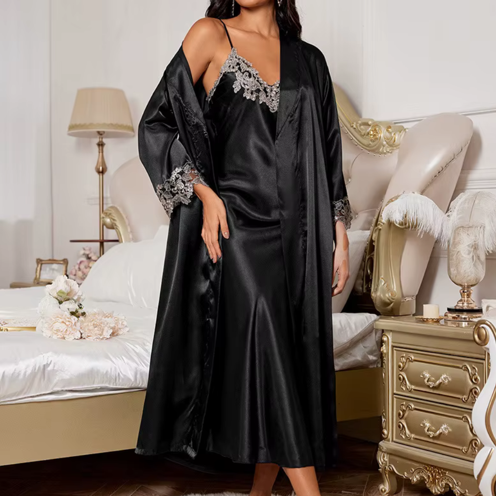 Silk Robe Set Nightgown