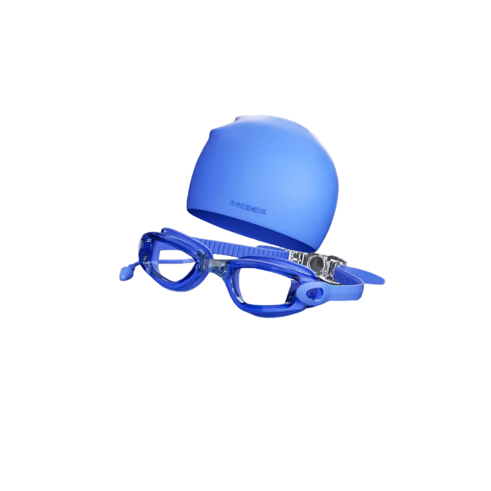 2 PCs Set Cap + Swimming Glasses