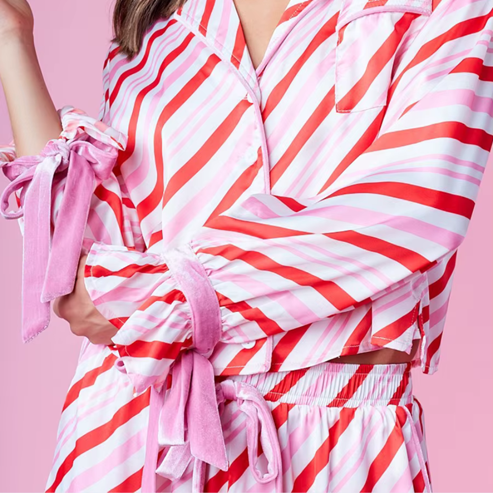 Striped PJ Set