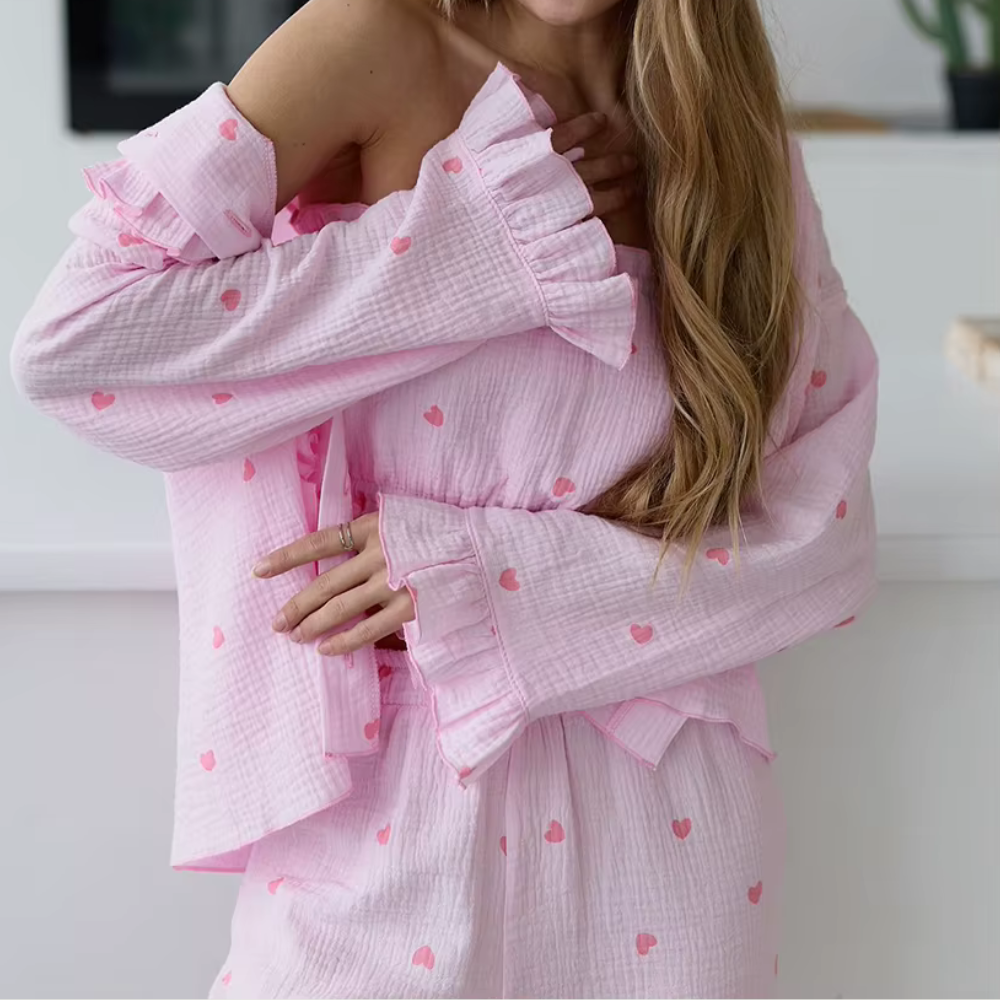 3 Piece Cotton Sleepwear Set