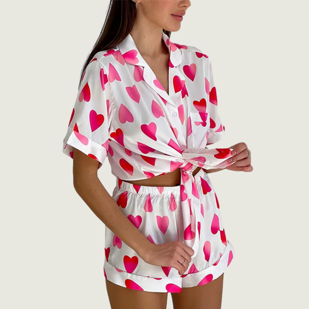 Love Short Sleeve PJ Set