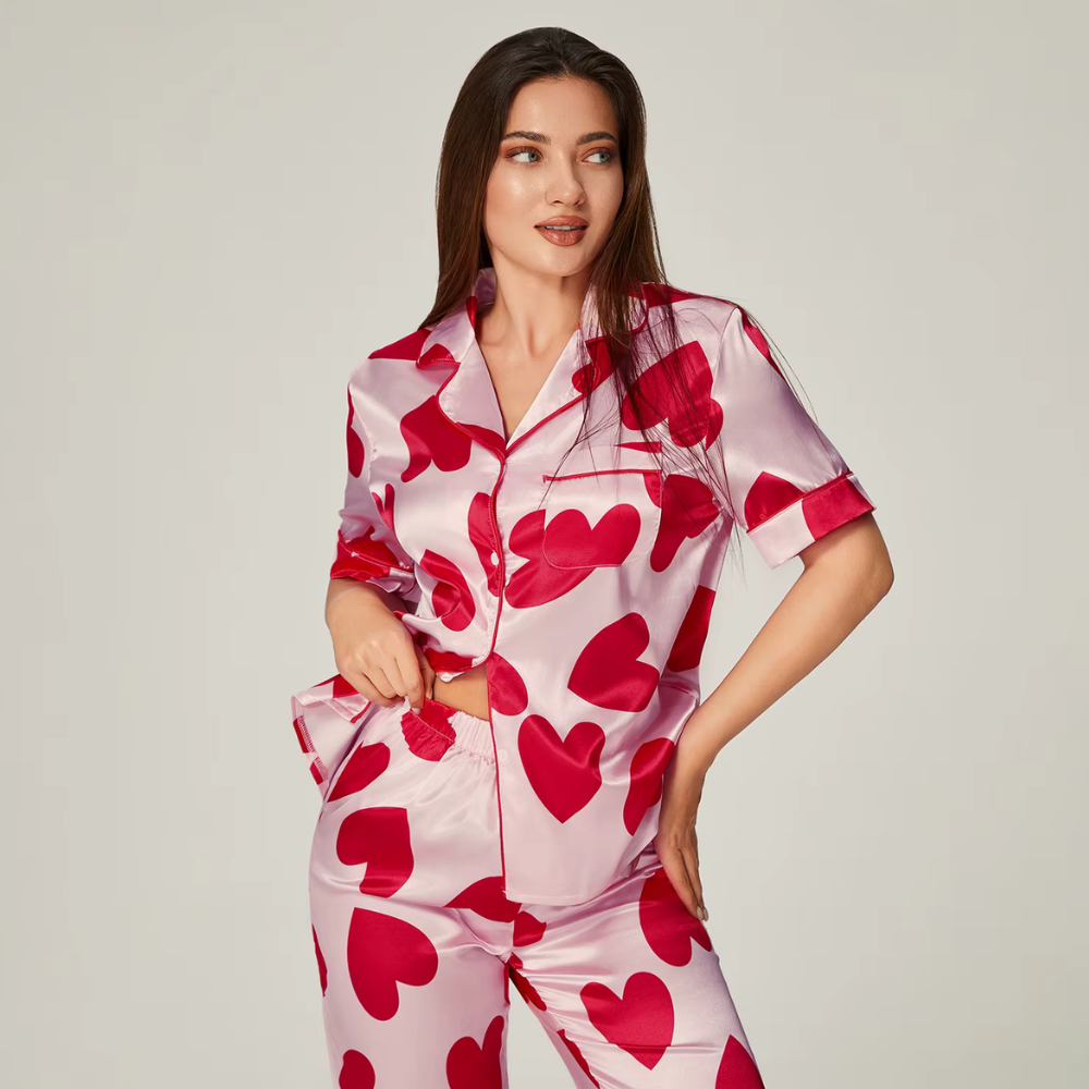 Red Hearts PJ Set