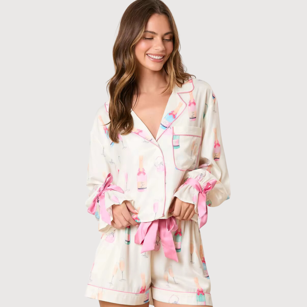 Bow Sleeves PJ Set