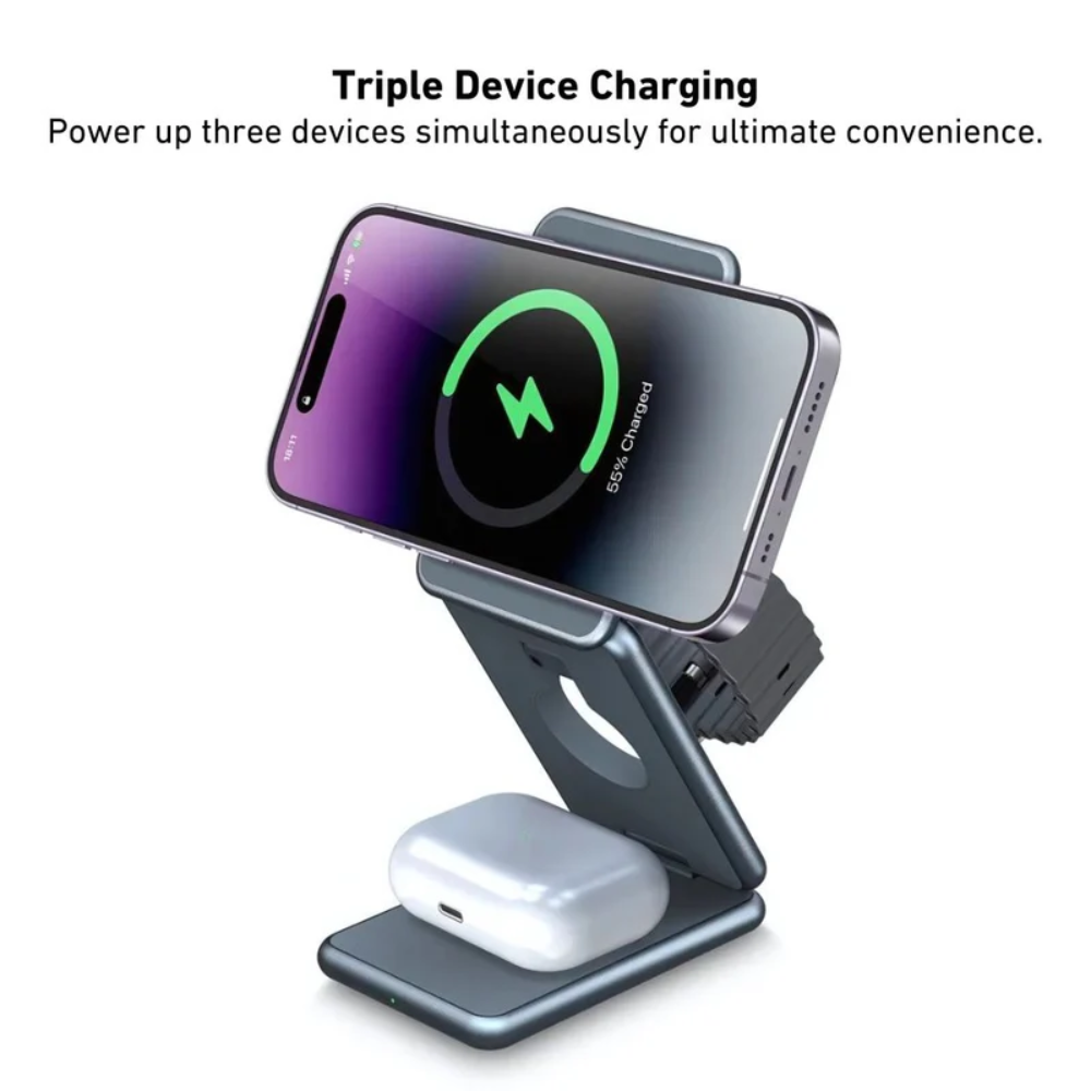 3 in 1 Foldable Charger for Apple