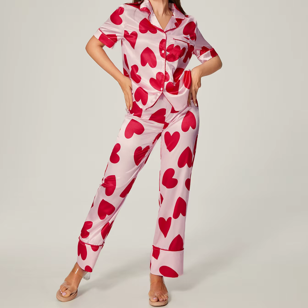 Red Hearts PJ Set