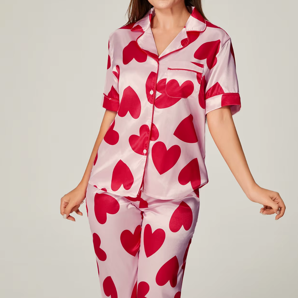 Red Hearts PJ Set