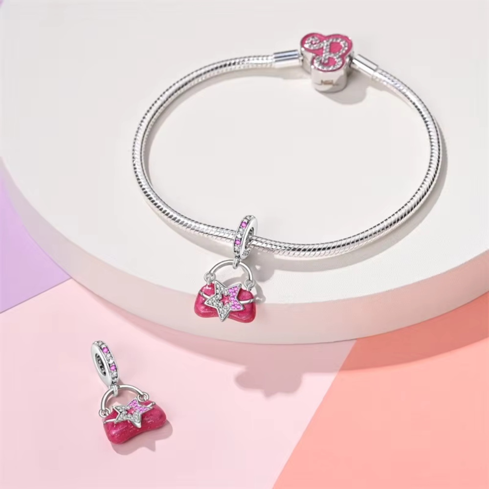 Barbie Silver Charm