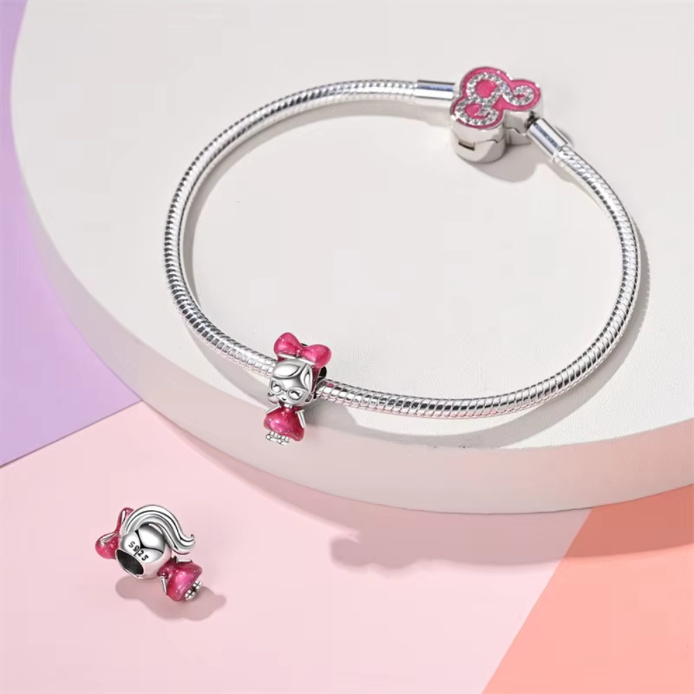 Barbie Silver Charm