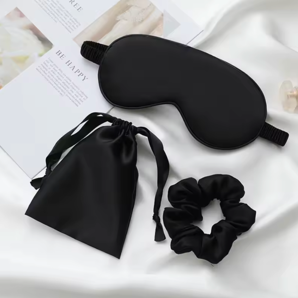 3Pcs Set Silk Skin-Friendly Beauty Sleep Set