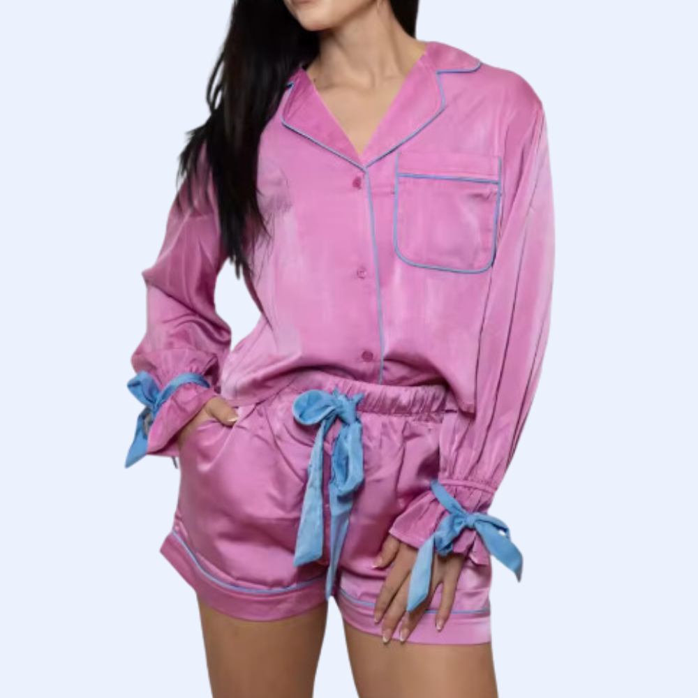 Bow Sleeves PJ Set