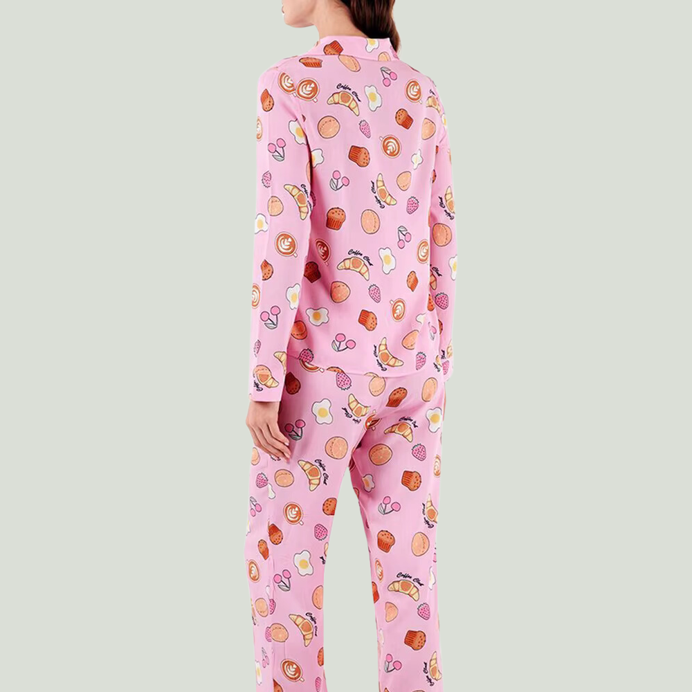 Breakfast Print PJ Set