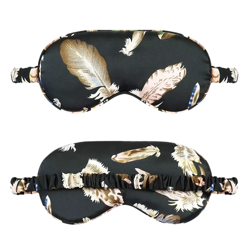 Feather Print Sleeping Mask