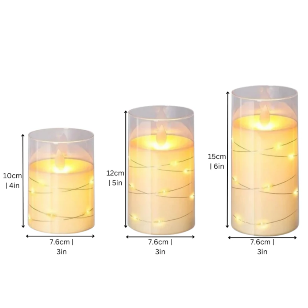 Candle Lights - Realistic Electric Candles Set