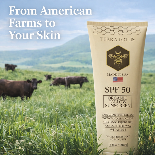 Organic Tallow Sunscreen 50 SPF- 5 Oz/ 145ml