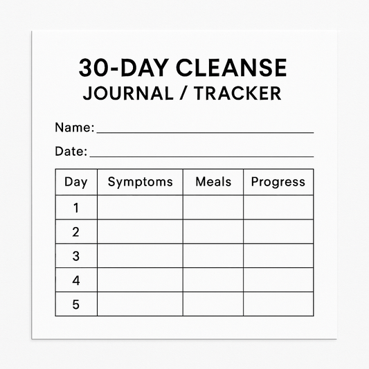 Digital 30-Day Cleanse Journal Tracker