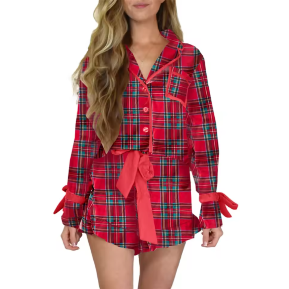 Christmas Plaid PJ Set