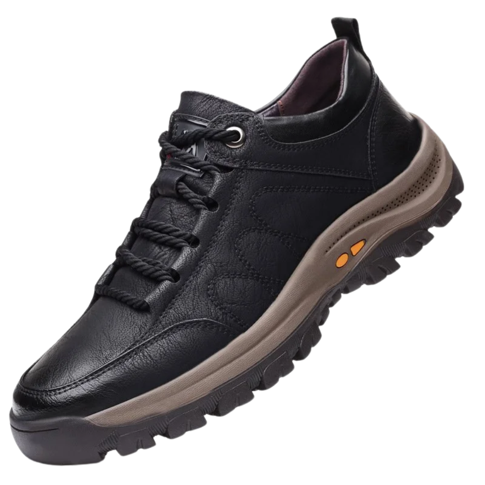 Comfortable and Waterproof Orthopedic Leather Shoes for Men