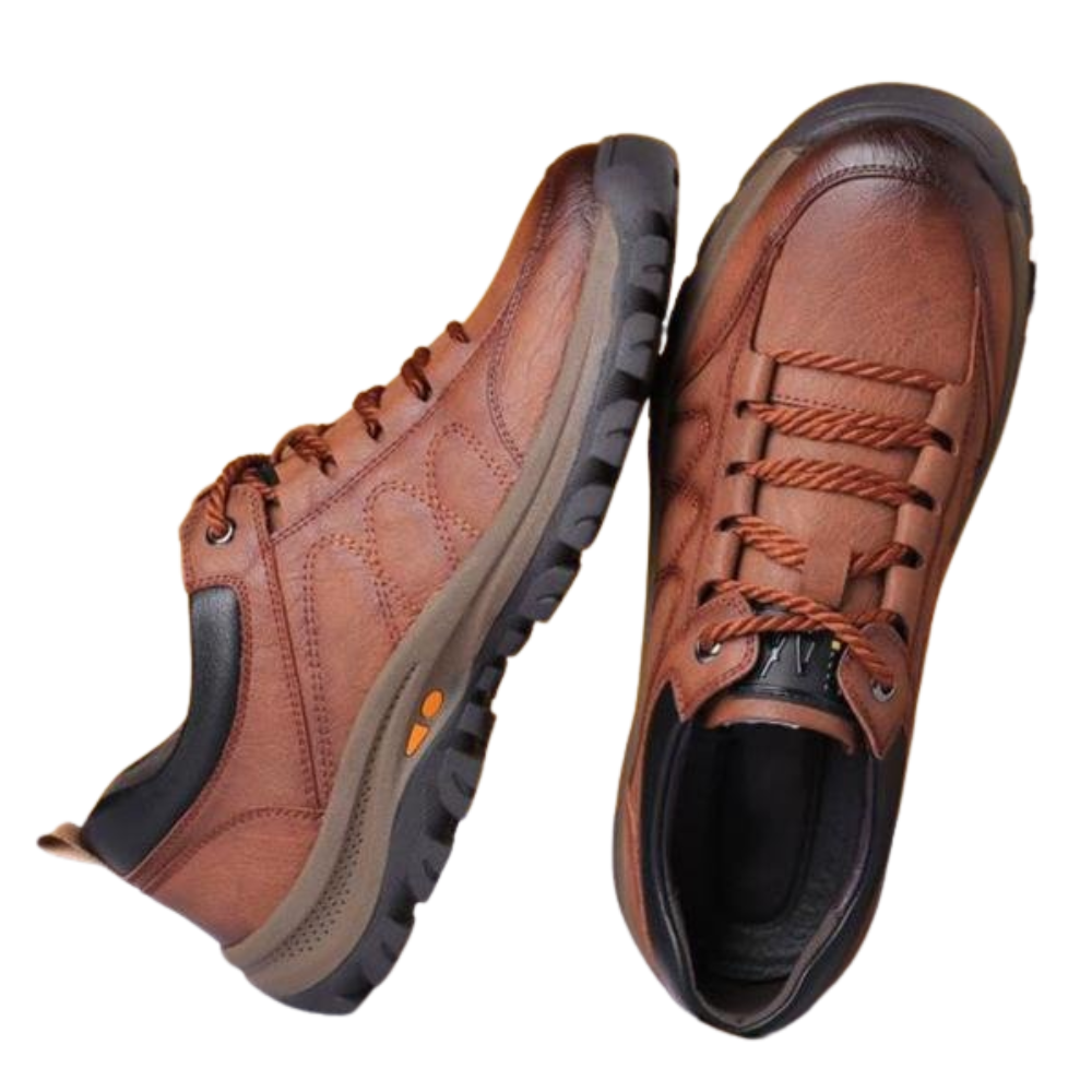 Comfortable and Waterproof Orthopedic Leather Shoes for Men