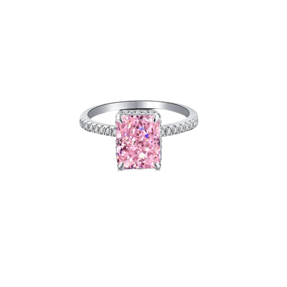 Cubic Square Diamond Ring