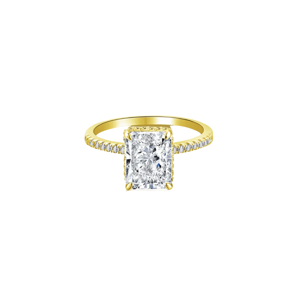 Cubic Square Diamond Ring