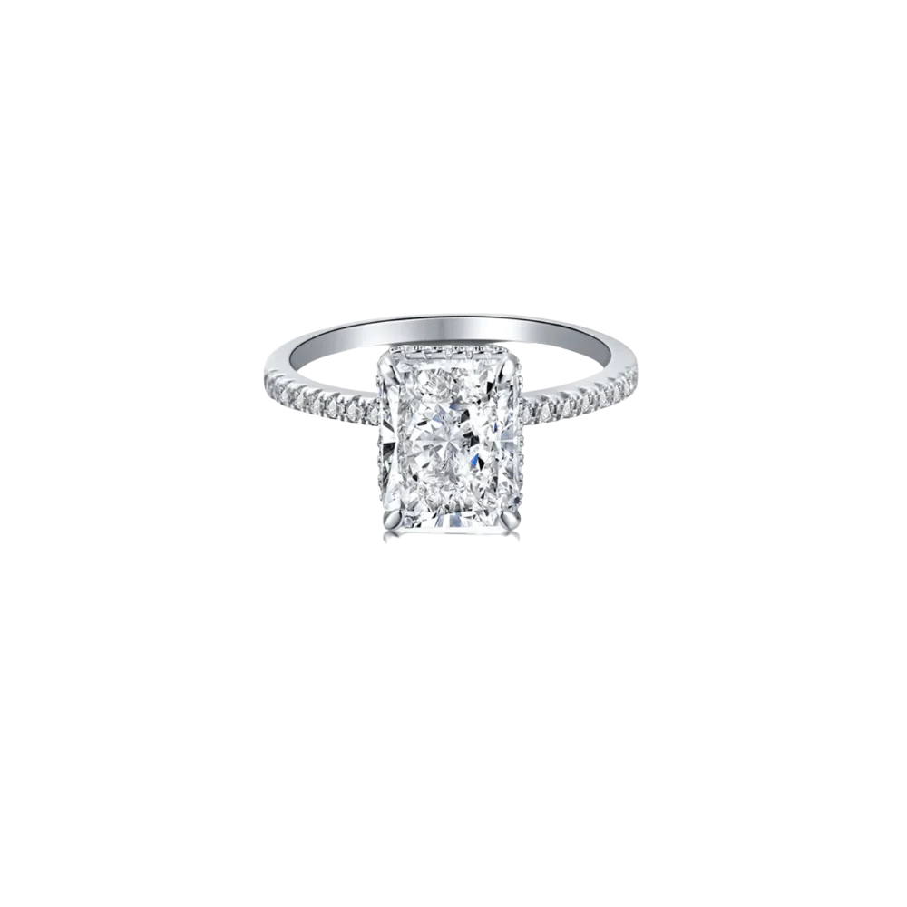 Cubic Square Diamond Ring