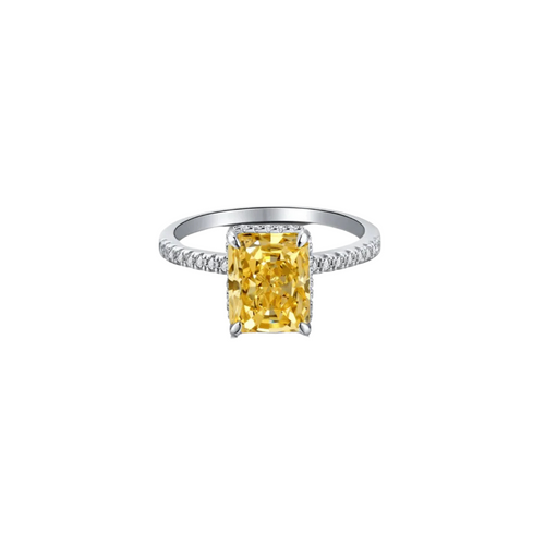 Cubic Square Diamond Ring