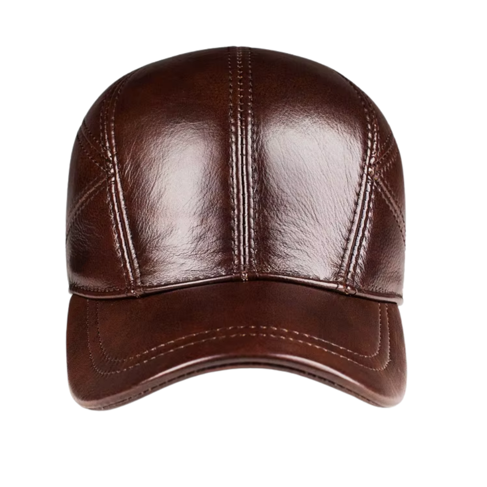 Vintage Leather Baseball Cap