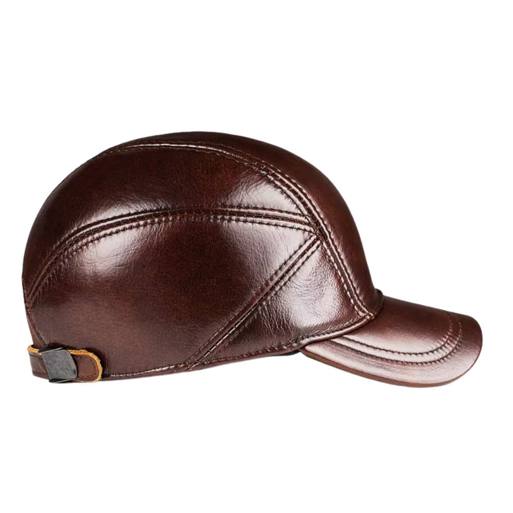 Vintage Leather Baseball Cap