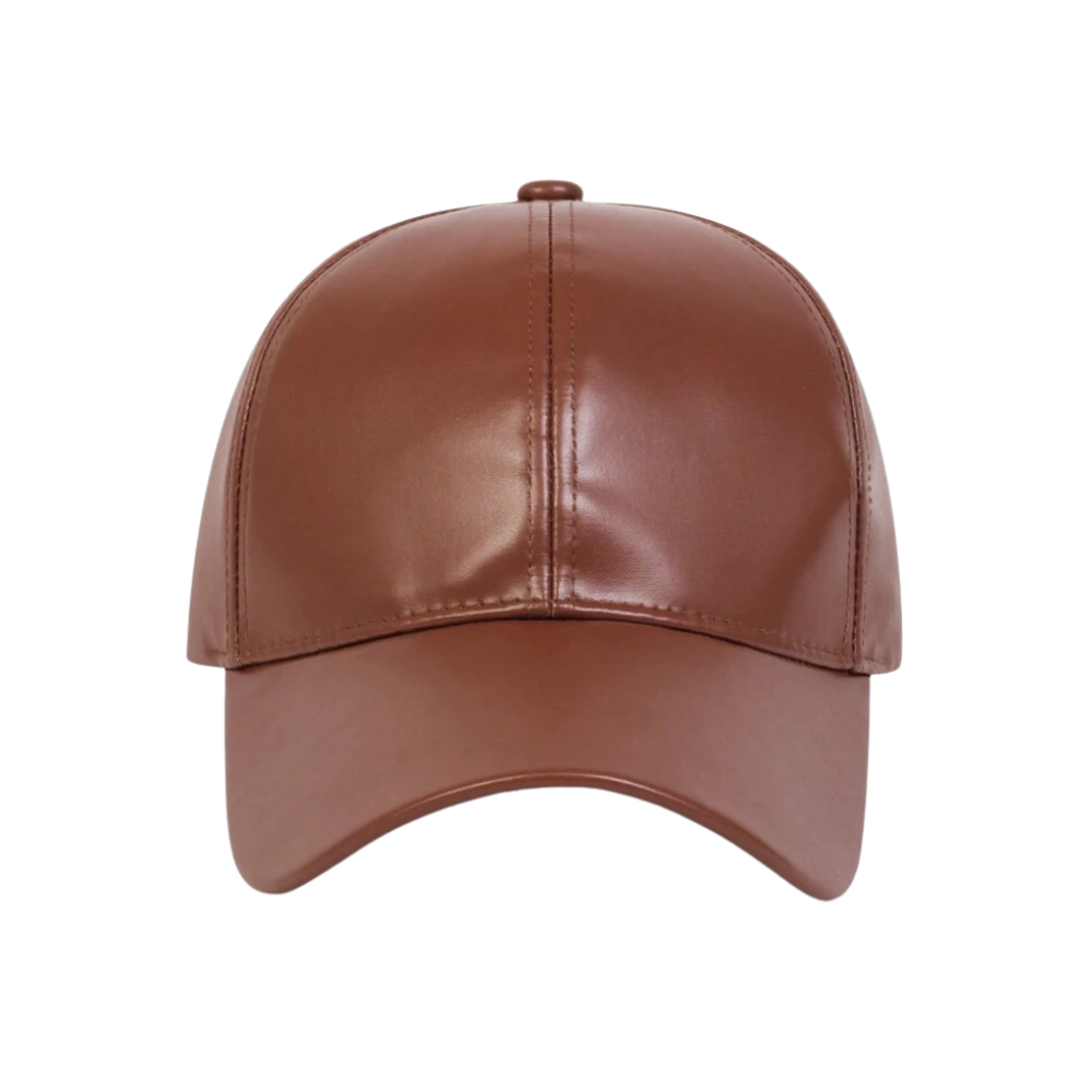 Leather Baseball Cap