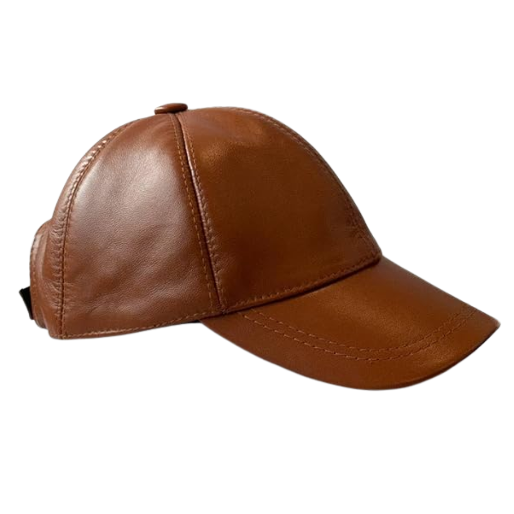 Leather Baseball Cap