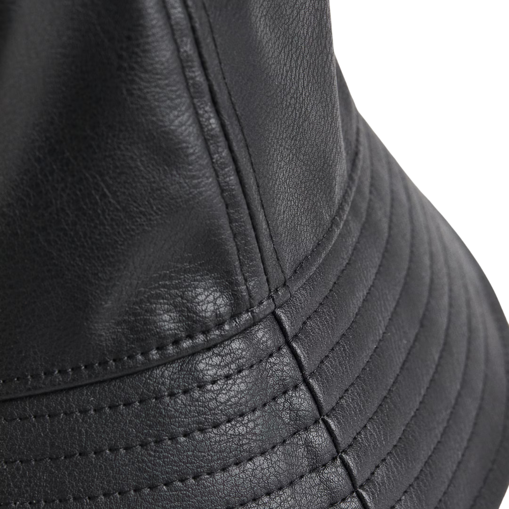 Faux Leather Bucket Hat