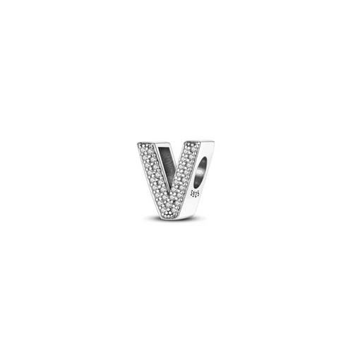 A-Z Letter Stone Charm (V)