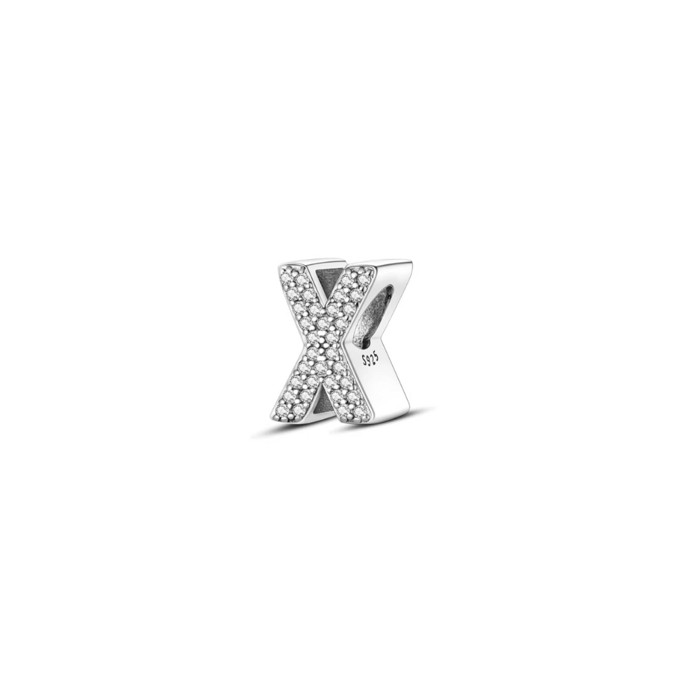 A-Z Letter Stone Charm (X)