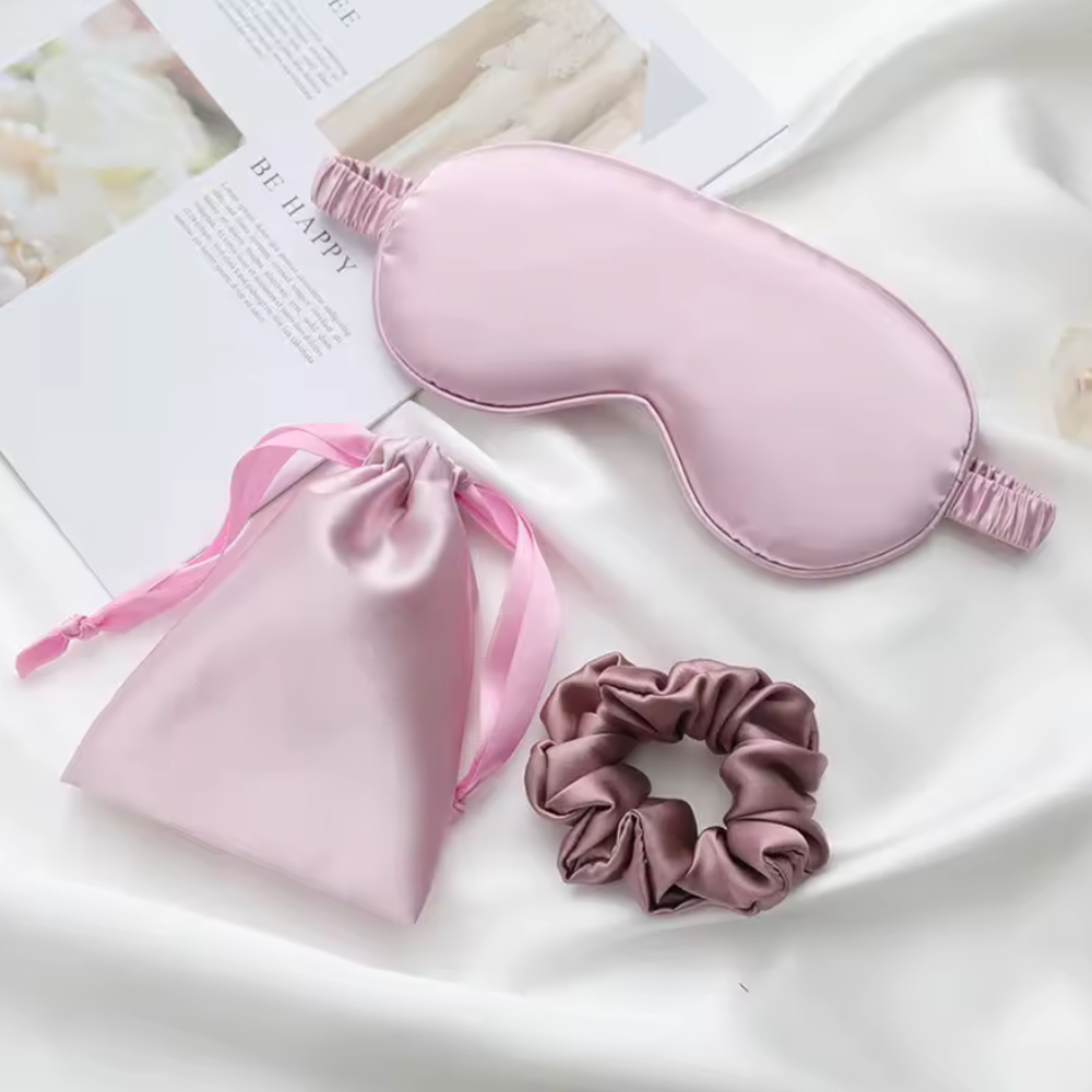 3Pcs Set Silk Skin-Friendly Beauty Sleep Set