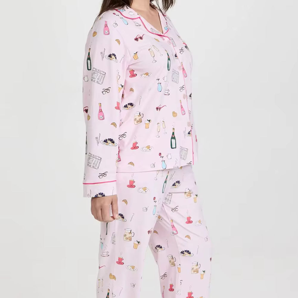 Party Print Long Sleeve PJ Set