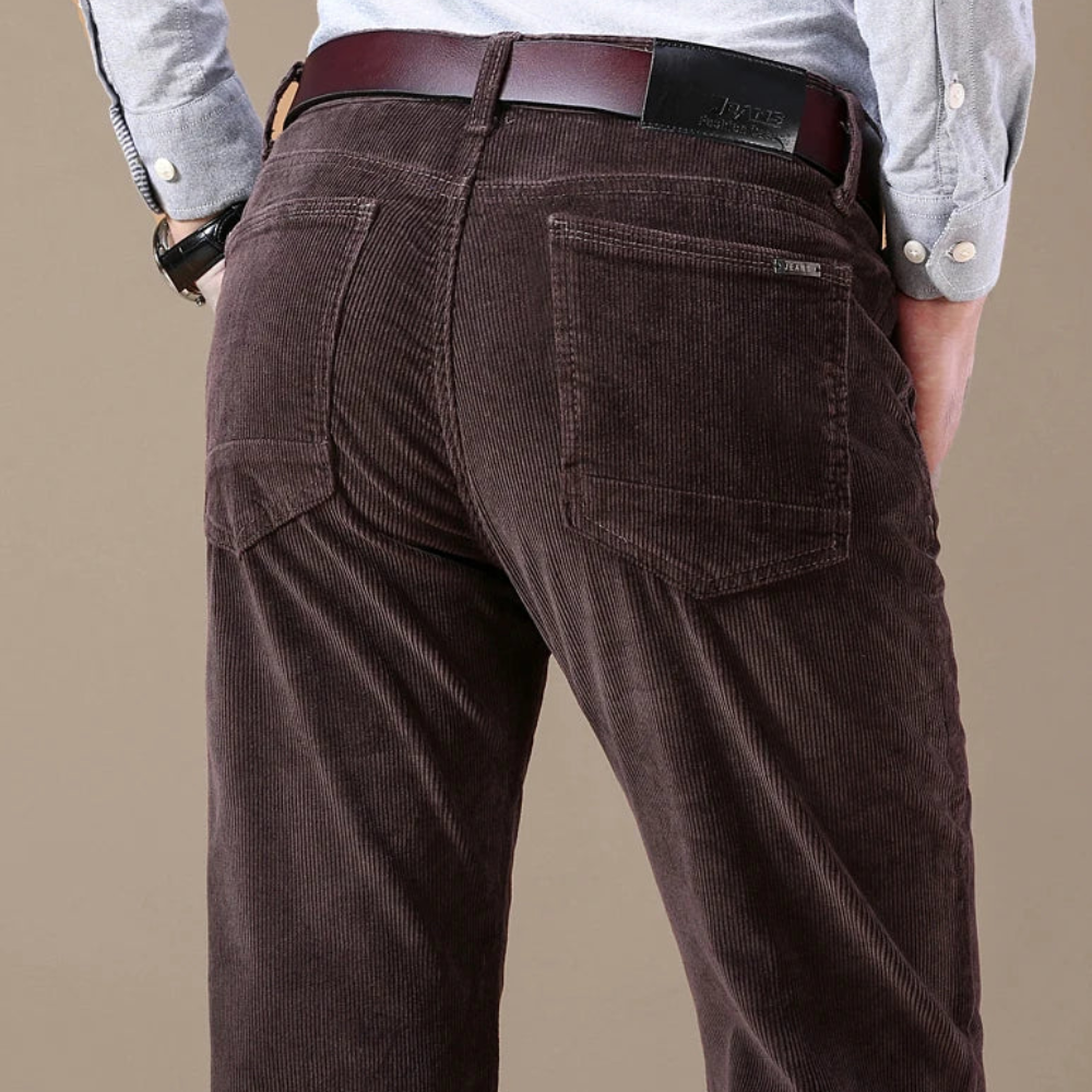 Elastic Corduroy Men's Trousers