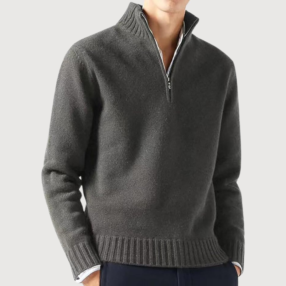 Elegant Half Zip Sweater for Men