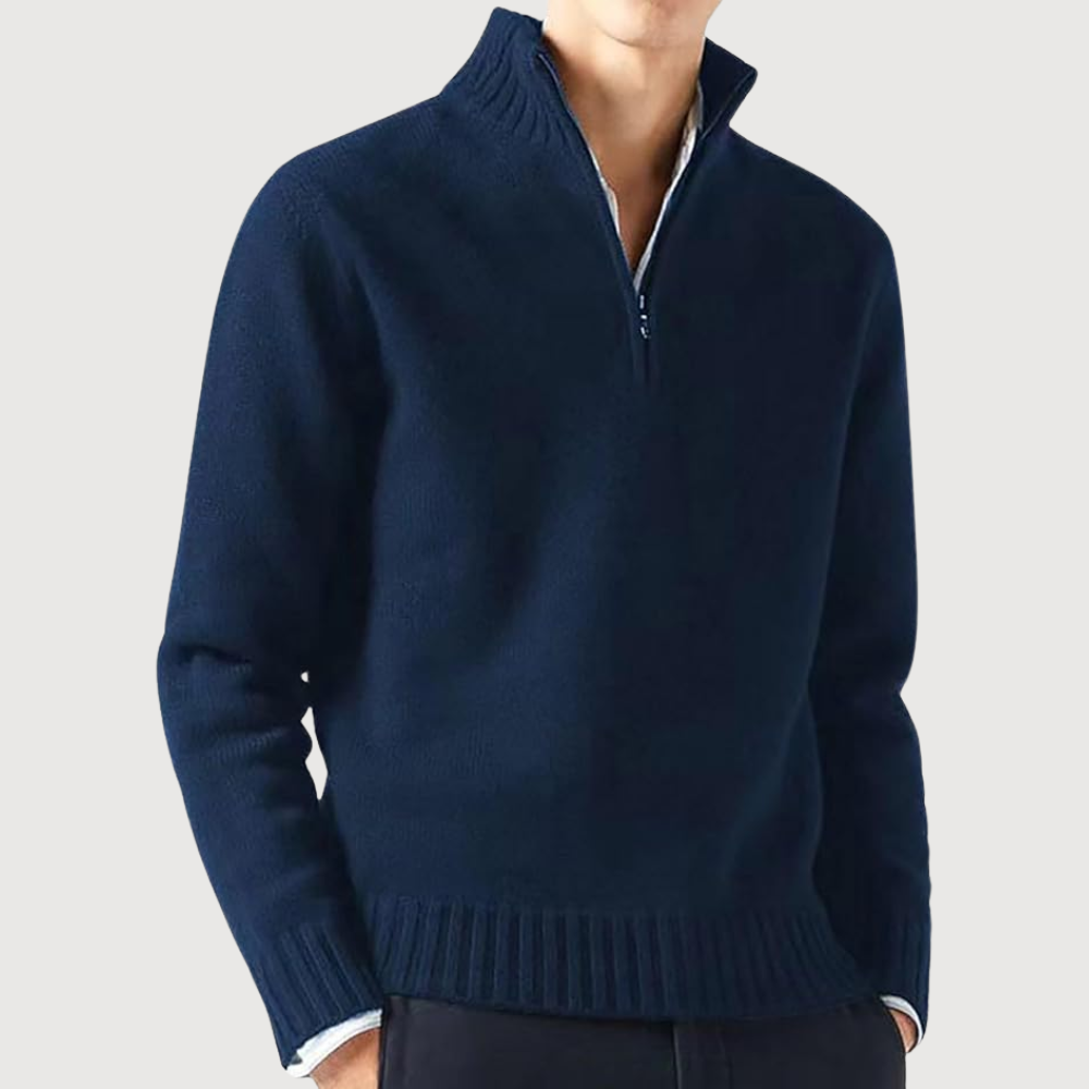 Elegant Half Zip Sweater for Men