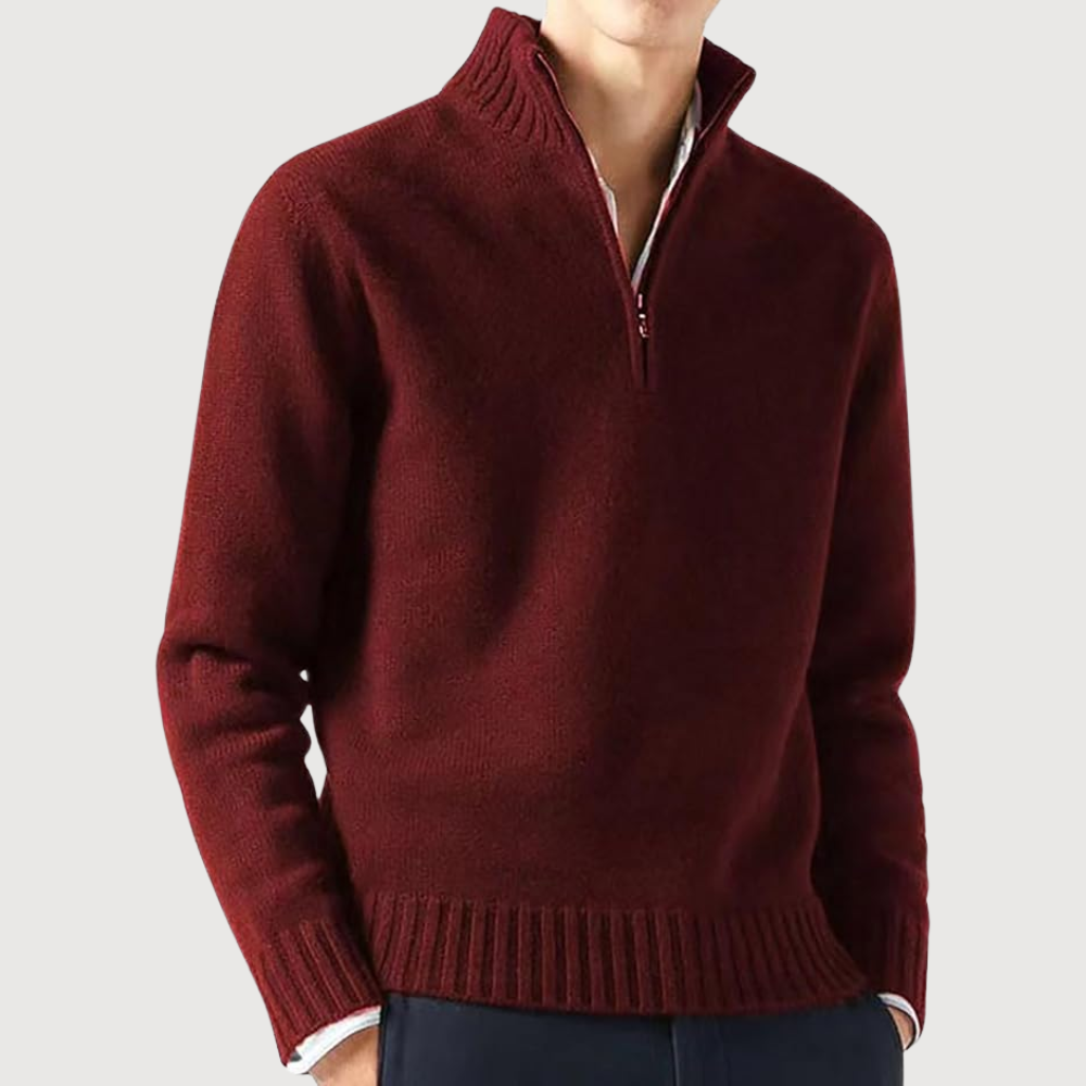 Elegant Half Zip Sweater for Men