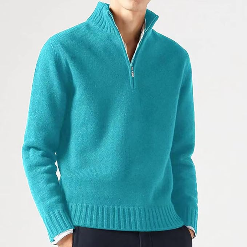 Elegant Half Zip Sweater for Men