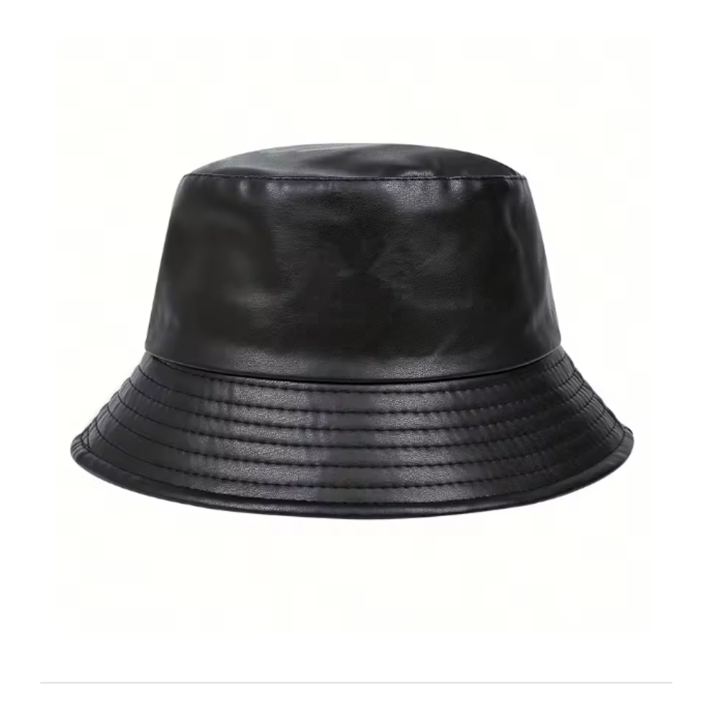 Faux Leather Bucket Hat