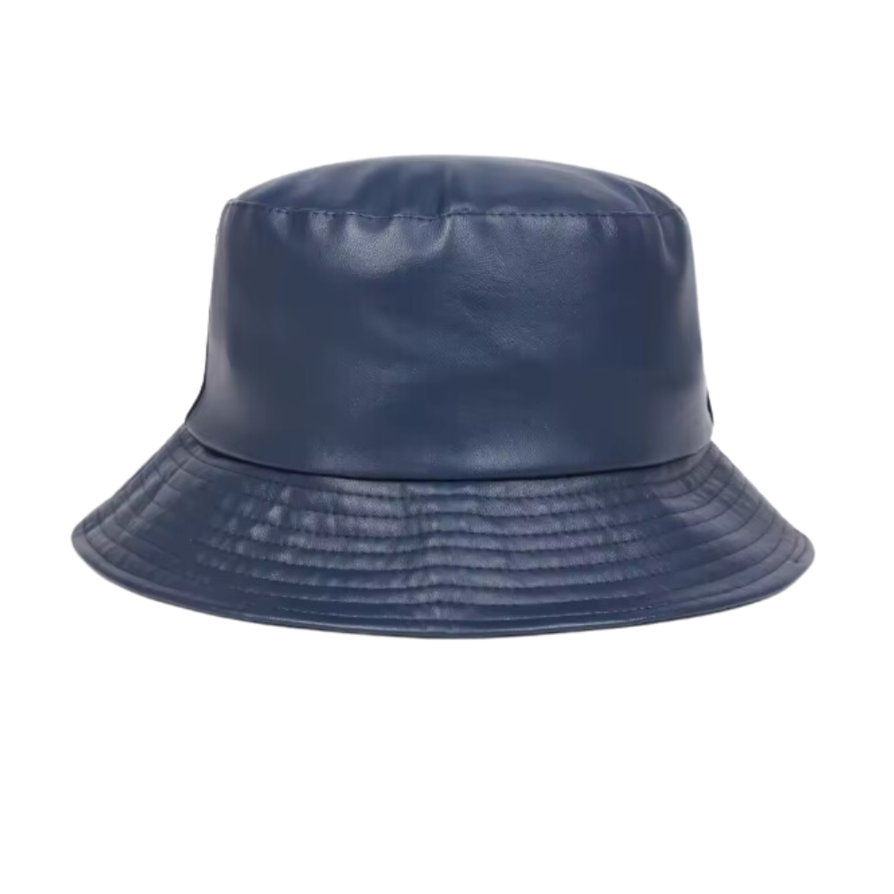 Faux Leather Bucket Hat