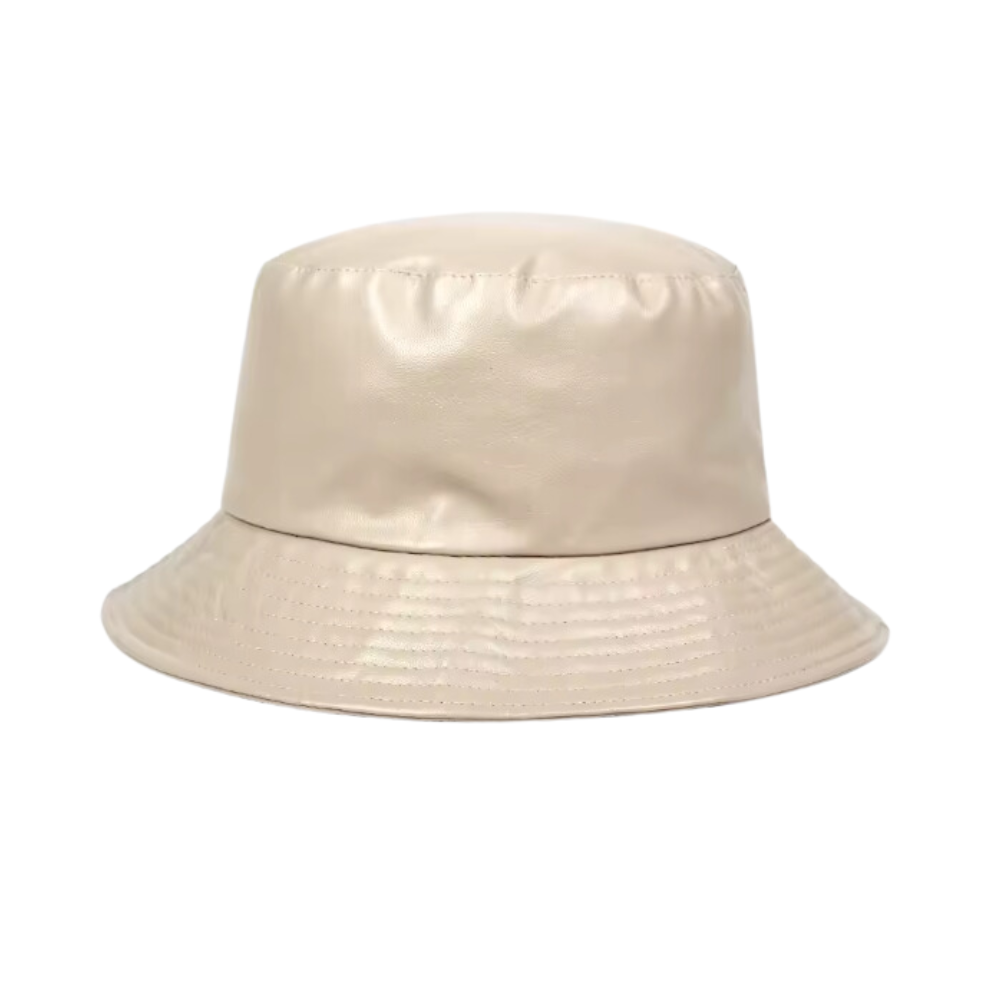 Faux Leather Bucket Hat