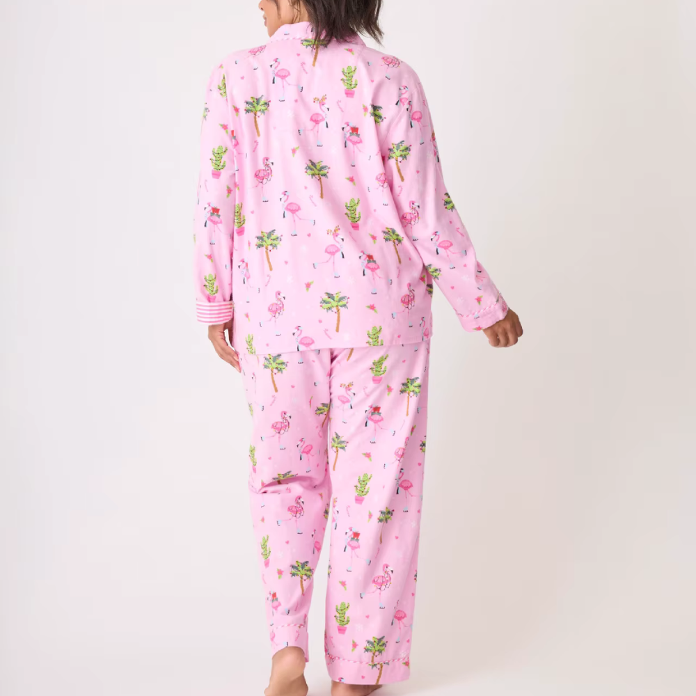 Flamingo Print Long Sleeve PJ Set